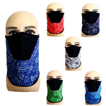 Half Face Mask/Gaiter/Buff [Paisley with Mesh]